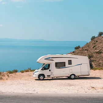 photo of RV by the sea